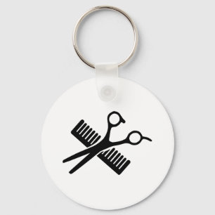 Comb en schaar sleutelhanger