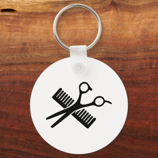 Comb en schaar sleutelhanger (Voorkant)