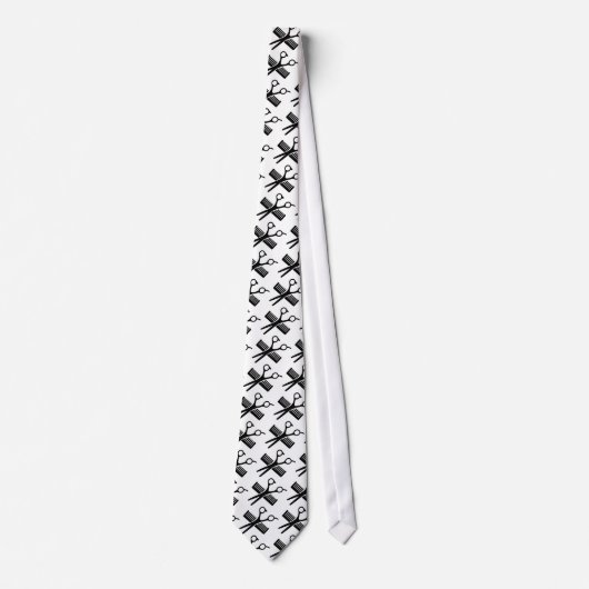 Comb en schaar stropdas (Voorkant)