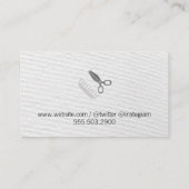 Comb en Shears / Hair Stylist Visitekaartje (Achterkant)