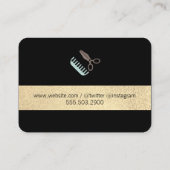 Comb en Shears / Hair Stylist Visitekaartje (Achterkant)