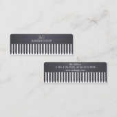 Comb hair salon grappige professionele cover mini visitekaartje (Voorkant / Achterkant)