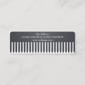 Comb hair salon grappige professionele cover mini visitekaartje (Achterkant)