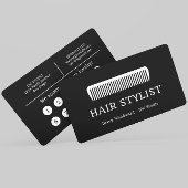 Comb Hair Stylist Kapper Flat Loyalty Kaart