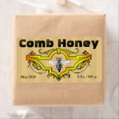 Comb Honey Strpes Label (Insitu)