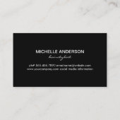 Comb Logo | Grijze zwart Visitekaartje (Achterkant)