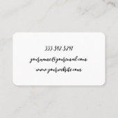 Comb | Logo schaar | Hair Stylist Visitekaartje (Achterkant)