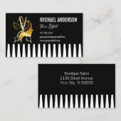 Comb | Salon Logo Visitekaartje (Voorkant / Achterkant)