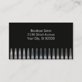 Comb | Schaar | Hair Stylist Visitekaartje (Achterkant)