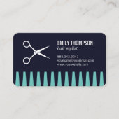 Comb Scissors Hair Stylist Visitekaartje (Voorkant)