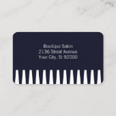 Comb Scissors Hair Stylist Visitekaartje (Achterkant)