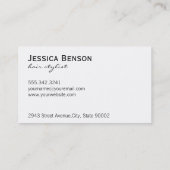 Comb & Shears Visitekaartje (Achterkant)