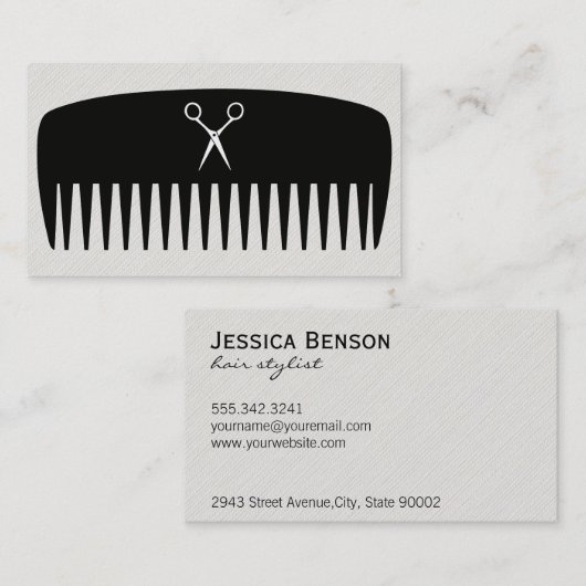 Comb & Shears Visitekaartje (Voorkant / Achterkant)