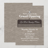 Comb Sign Salon Grand Opening Kaart (Voorkant / Achterkant)