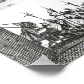 Combat a la Barriere Poster (Hoek)