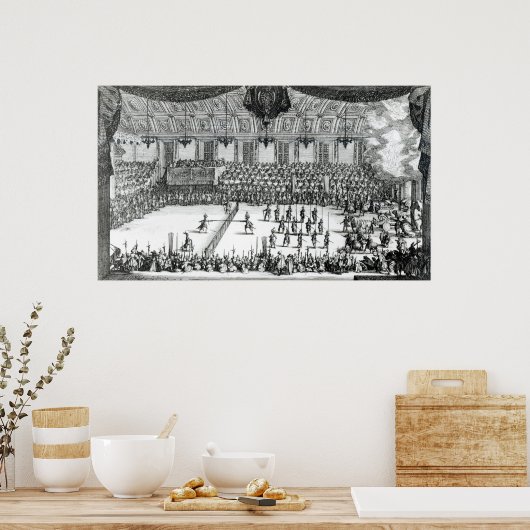 Combat a la Barriere Poster (Keuken)