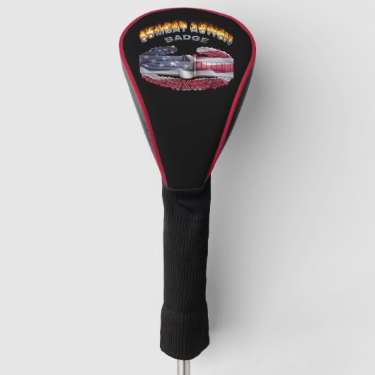 Combat Action Badge “Brandend” Golfheadcover (Voorkant)