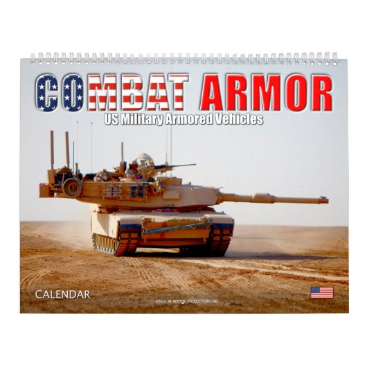 COMBAT ARMOR - Amerikaanse militaire pantservoertu Kalender (Hoes)