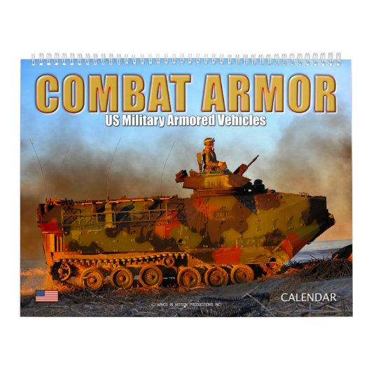 COMBAT ARMOR - Amerikaanse militaire pantservoertu Kalender (Hoes)