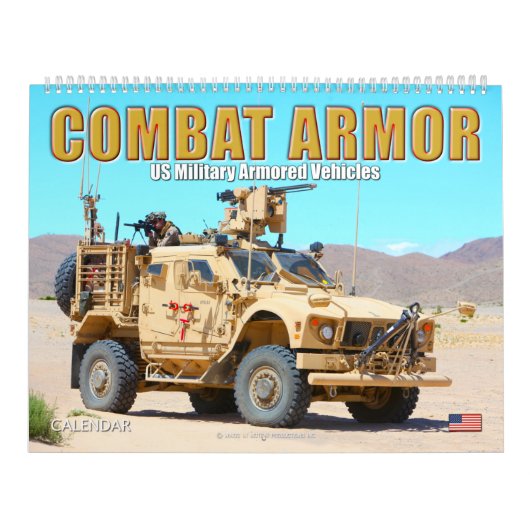 COMBAT ARMOR - Amerikaanse militaire pantservoertu Kalender (Hoes)