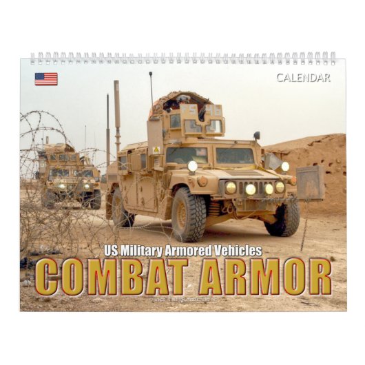 COMBAT ARMOR - Amerikaanse militaire pantservoertu Kalender (Hoes)