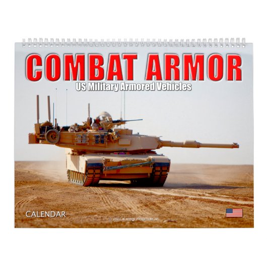 COMBAT ARMOR - Amerikaanse militaire pantservoertu Kalender (Hoes)