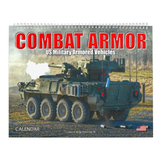 COMBAT ARMOR - Amerikaanse militaire pantservoertu Kalender (Hoes)