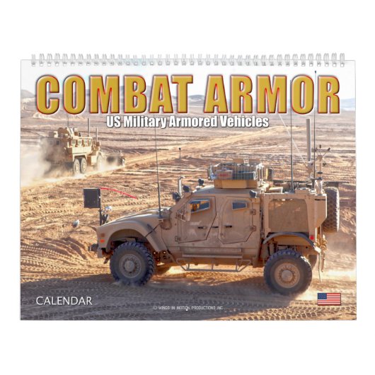 COMBAT ARMOR - Amerikaanse militaire pantservoertu Kalender (Hoes)