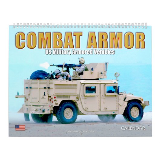 COMBAT ARMOR - Amerikaanse militaire pantservoertu Kalender (Hoes)