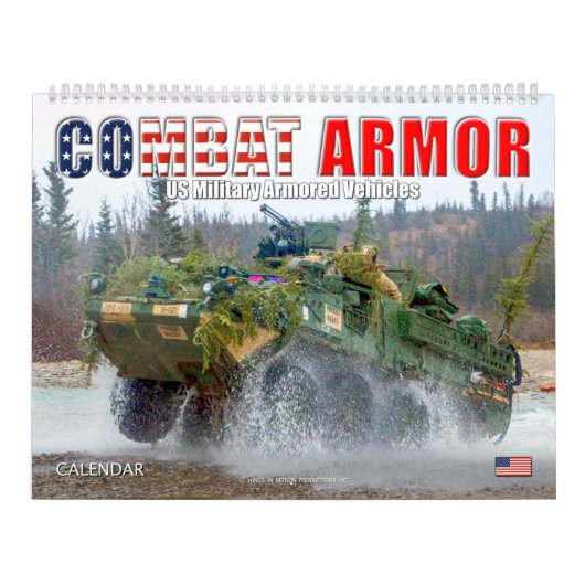 COMBAT ARMOR - Amerikaanse militaire pantservoertu Kalender (Hoes)