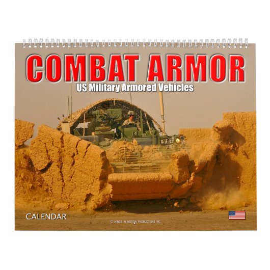 COMBAT ARMOR - Amerikaanse militaire pantservoertu Kalender (Hoes)