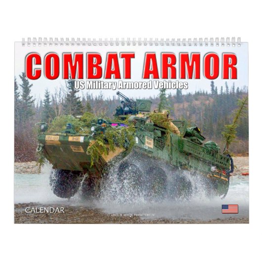 COMBAT ARMOR - Amerikaanse militaire pantservoertu Kalender (Hoes)