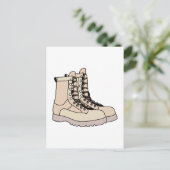Combat Boots Briefkaart (Staand voorkant)