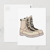 Combat Boots Briefkaart (Voorkant / Achterkant)