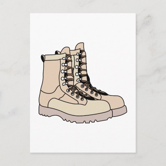 Combat Boots Briefkaart (Voorkant)