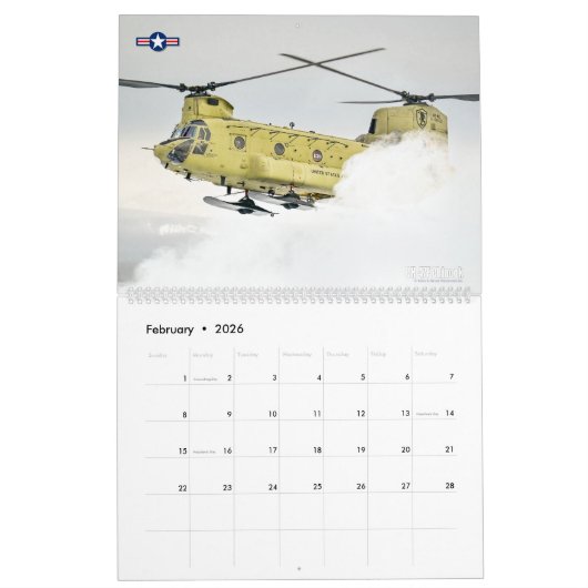 COMBAT CHINOOK - CH-47 Chinook Kalender (Feb 2026)