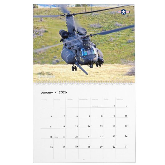 COMBAT CHINOOK - CH-47 Chinook Kalender (Jan 2026)