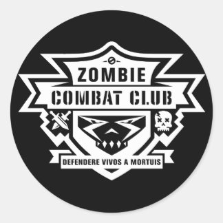 Combat Club-Label Ronde Sticker