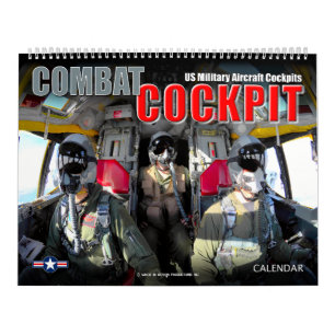 COMBAT COCKPIT - Amerikaanse militaire Vliegtuig c Kalender
