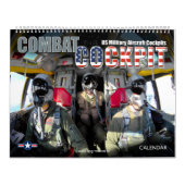 COMBAT COCKPIT - Amerikaanse militaire Vliegtuig c Kalender (Hoes)