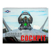 COMBAT COCKPIT - Amerikaanse militaire Vliegtuig c Kalender (Hoes)