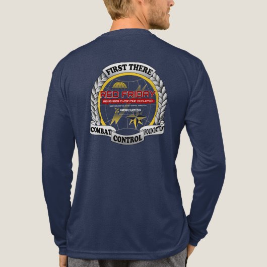 Combat Control RED Friday. Honor the Deployed. Tri-Blend Shirt (Achterkant volledig)