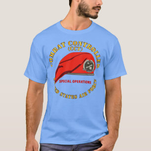 Combat Control Team Badge met Rode Baret SOF USAF  T-shirt