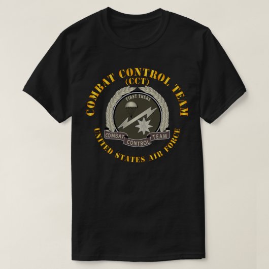 Combat Control Team Badge USAF X T-shirt (Design voorkant)