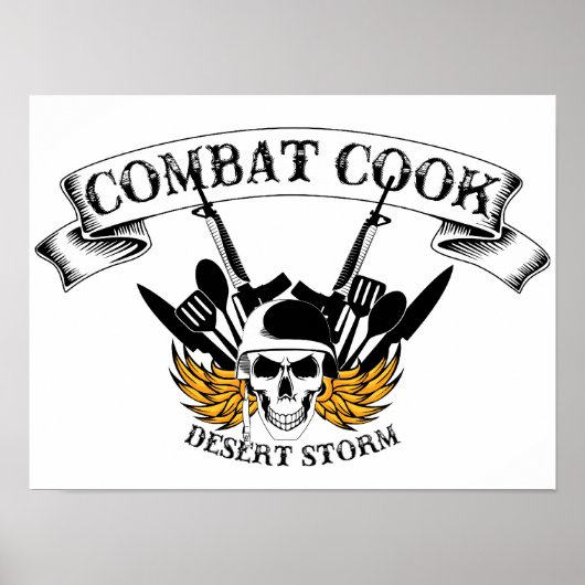 Combat Cook - Desert Storm Poster (Voorkant)