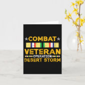 Combat Desert Storm Veteran Persian War Service (R Kaart (Gele Bloem)