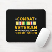 Combat Desert Storm Veteran Persian War Service (R Muismat (Met muis)