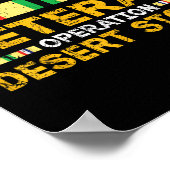 Combat Desert Storm Veteran Persian War Service (R Poster (Hoek)