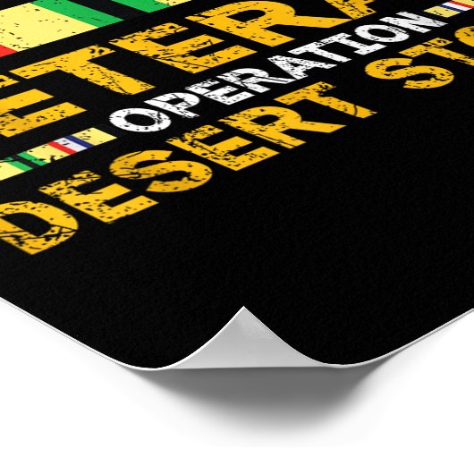 Combat Desert Storm Veteran Persian War Service (R Poster (Hoek)