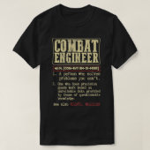 Combat Engineer Dictionary Term T-shirt (Design voorkant)